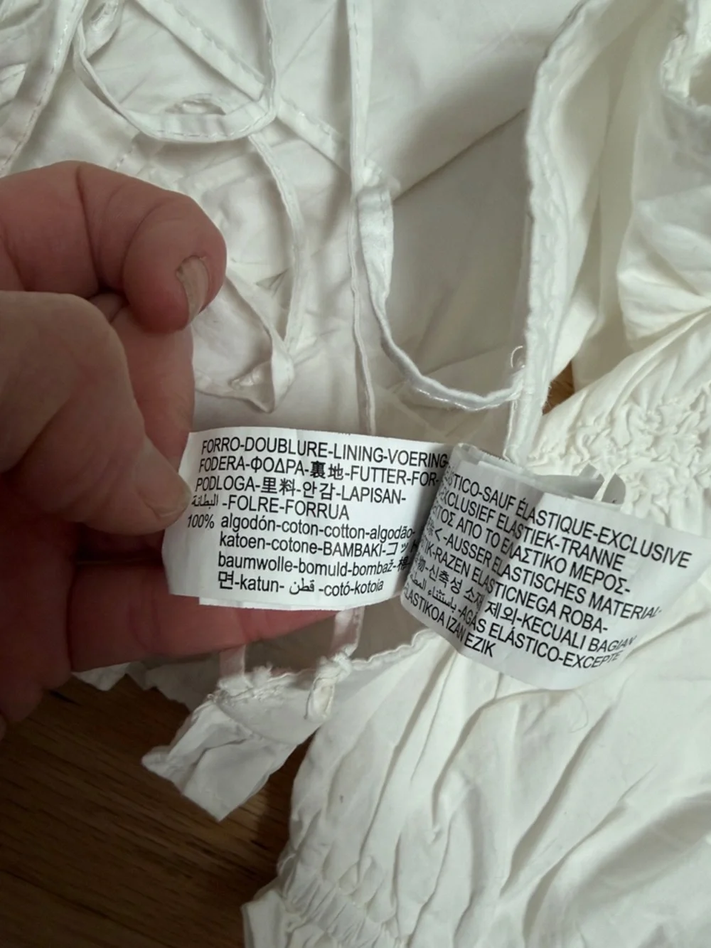 NEW Zara Smocked Backless Cropped Blouse - S